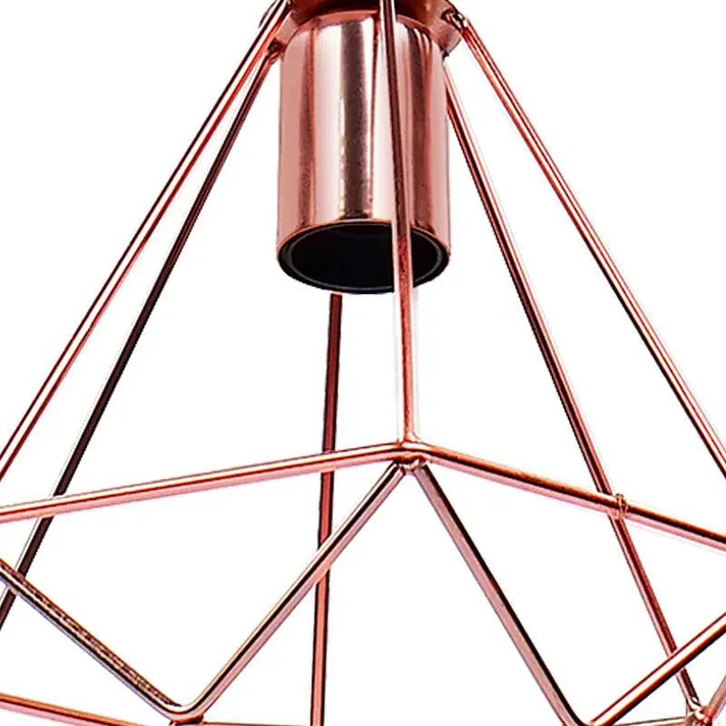 Lámpara Colgante Tipo Diamante en Cobre – MAXXI