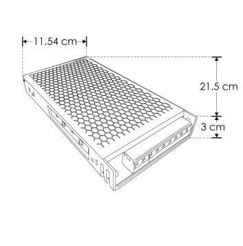 Fuente de Alimentación LED CP360WE  24V DC  Entrada 110-220V Protección IP20 ILUMILEDS