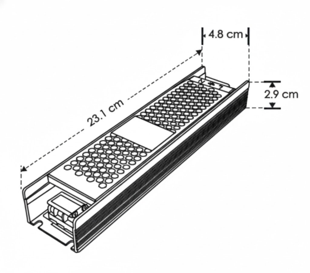 Fuente de Poder Atenuable 100W 24V 5-en-1 ILUDA5EN1100W24 ILUMILEDS