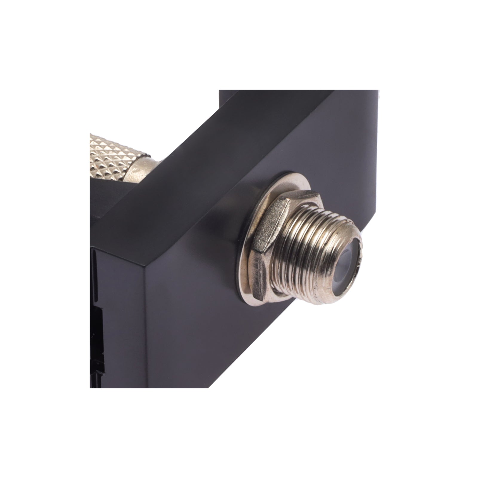 Toma TV Coaxial 1 Módulo Negro – Origen Estévez