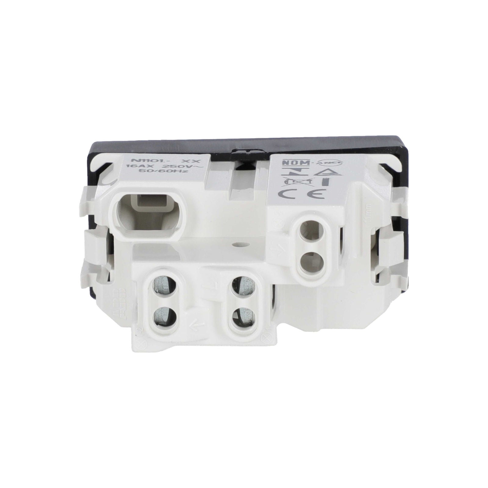 Apagador Sencillo 1 Mod Negro Soft 16AX 250V Unno - Estevez