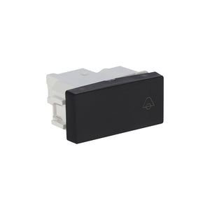 Botón Timbre 1 Mod Negro Soft 10A 127V - Niessen Unno