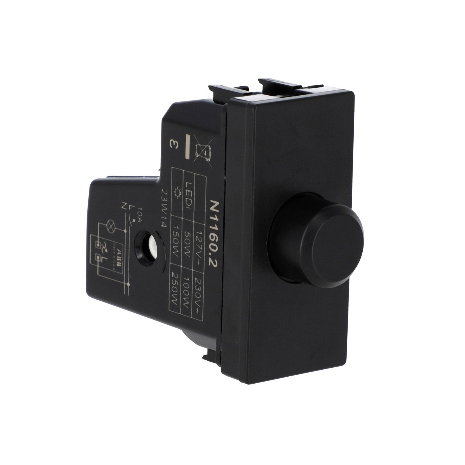 Dimmer Rotativo LED Básico Negro Soft - Estévez Unno