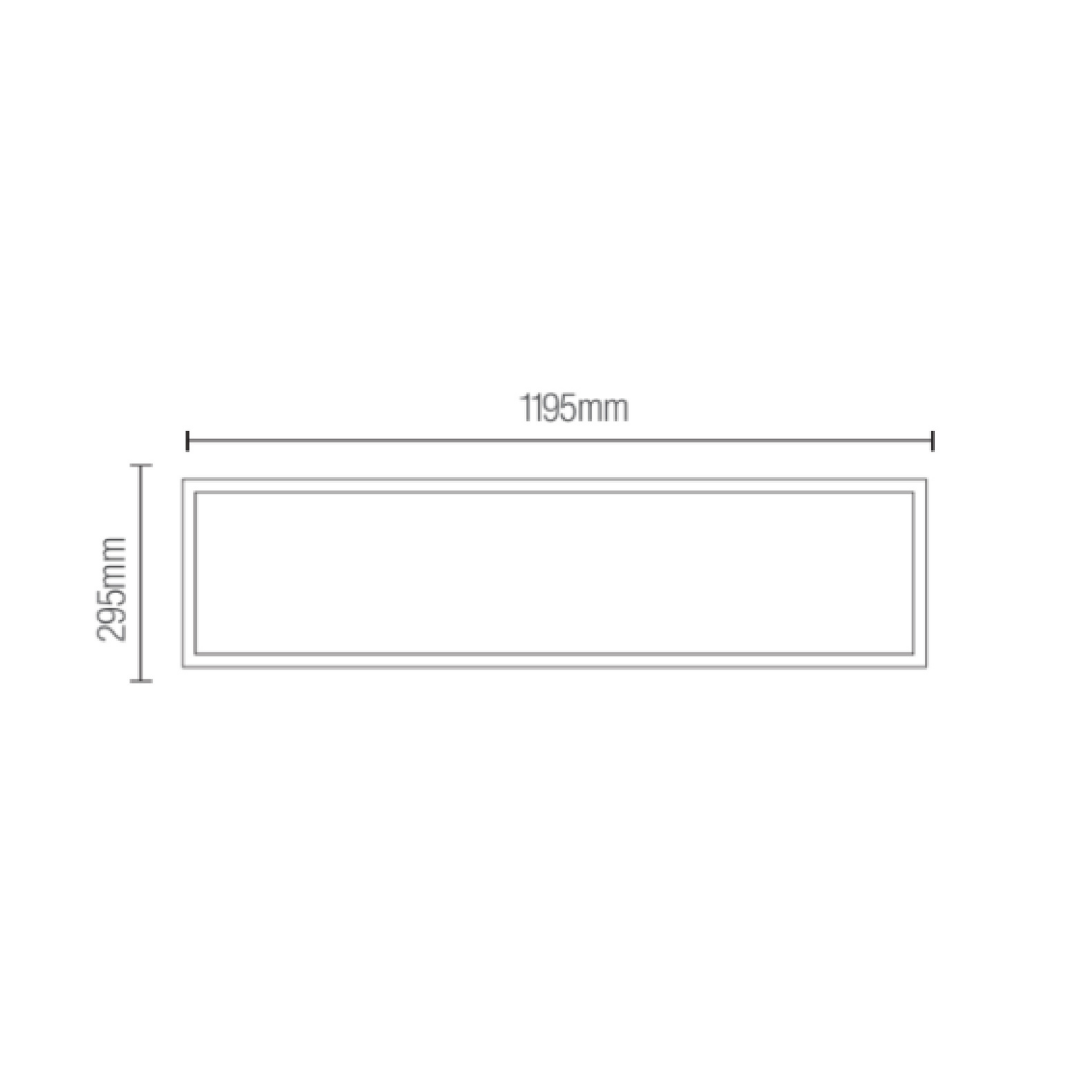 Panel LED Empotrable 48W 30x120 cm Luz de Día 6500K - IPSA