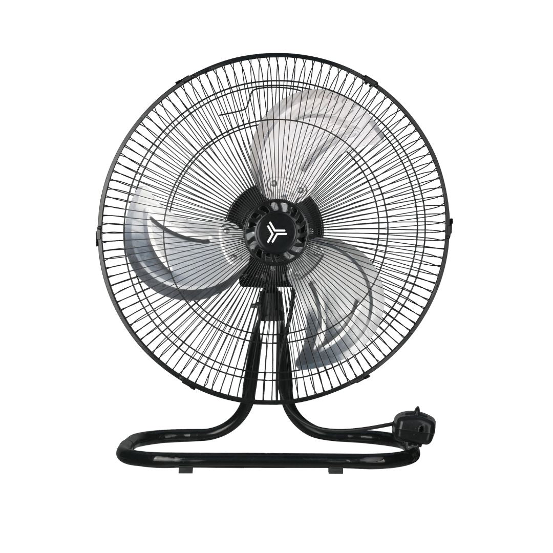 Ventilador X3 3 en 1 18" Negro – Pedestal, Piso y Muro, 3 Velocidades y Oscilación – Masterfan