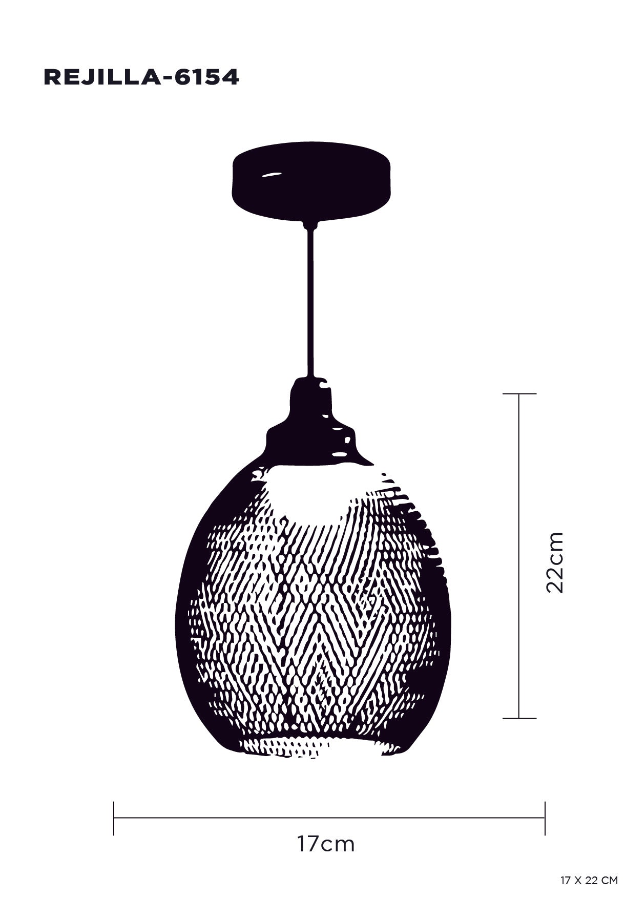 Lámpara Candil Colgante Negro Diseño Vintage – Luxica