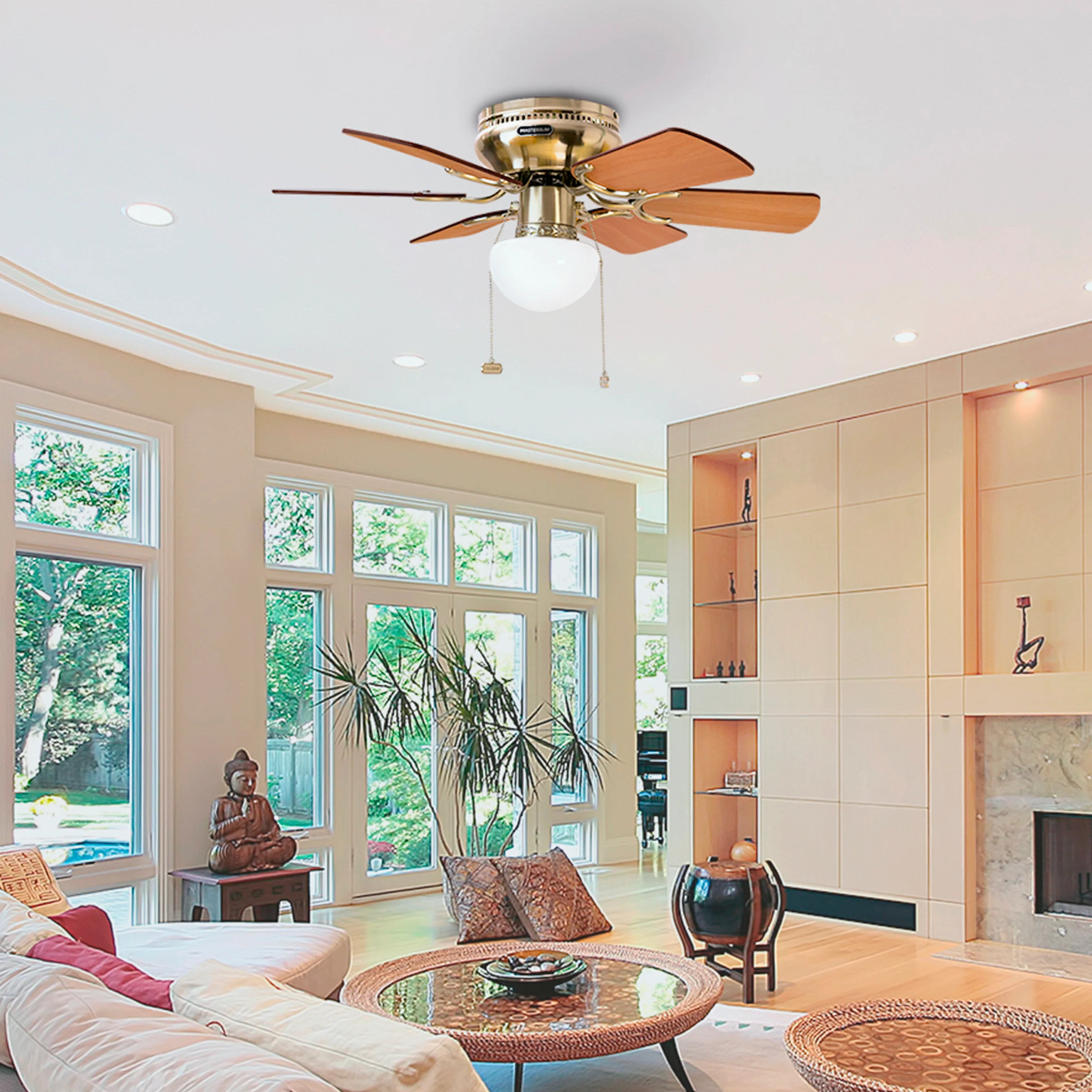 Ventilador de Techo Petit 30" Satinado 6 Aspas – Masterfan