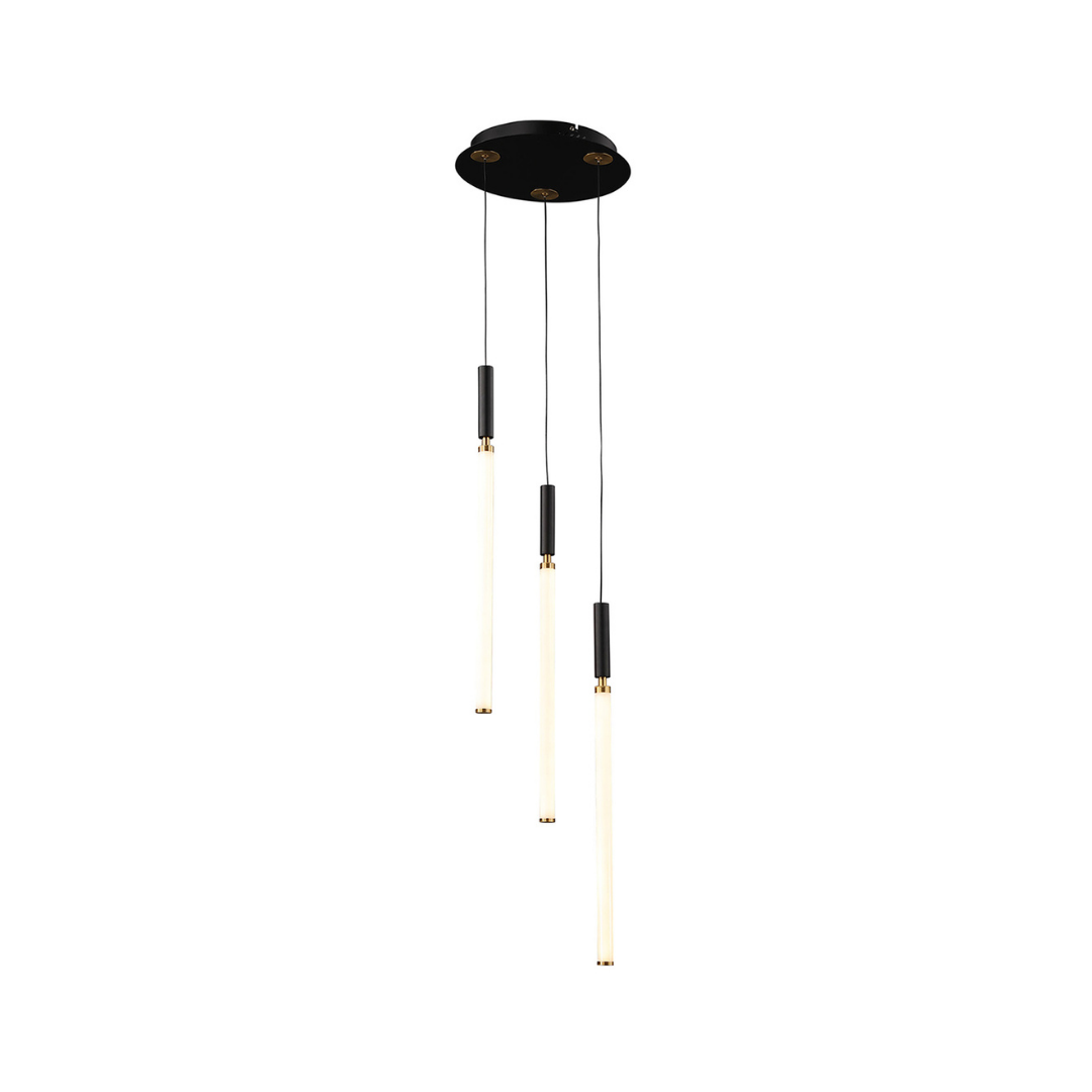 Lámpara Colgante ASTOR LED  3000K Oro Cepillado – QUOR