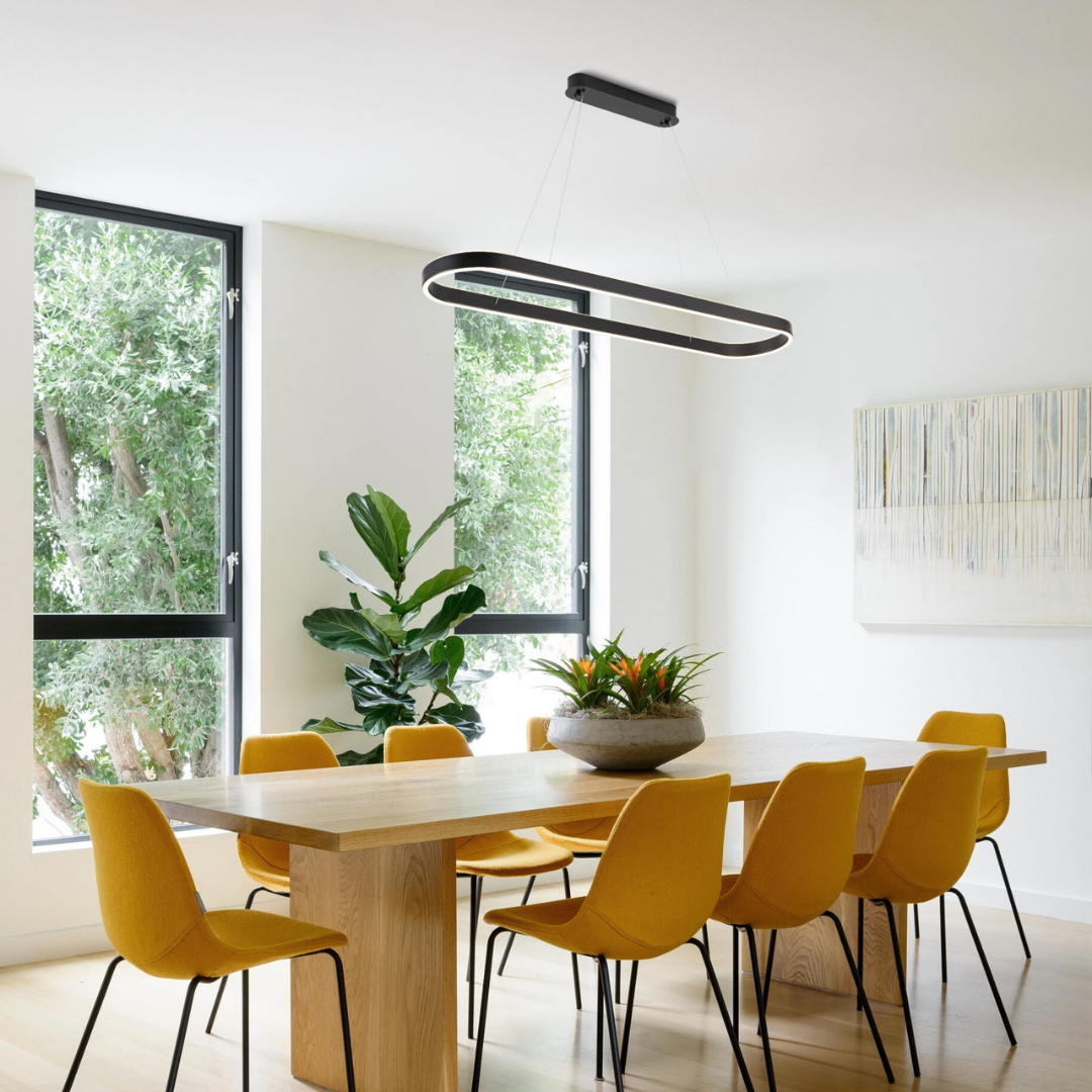 Lámpara Colgante LINA LED  CCT Negra – QUOR