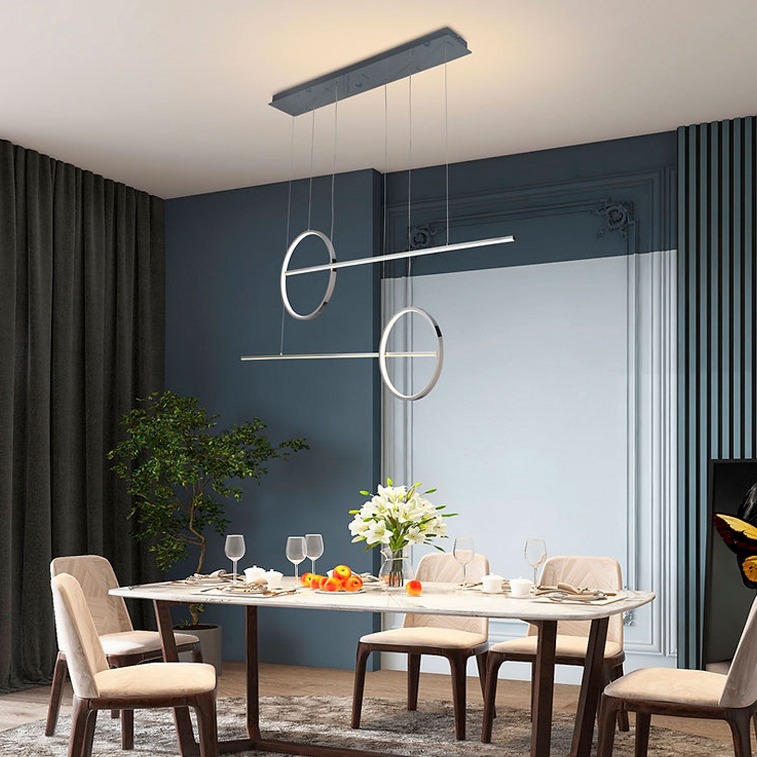 Lámpara Colgante Sole Cromada – Luxica