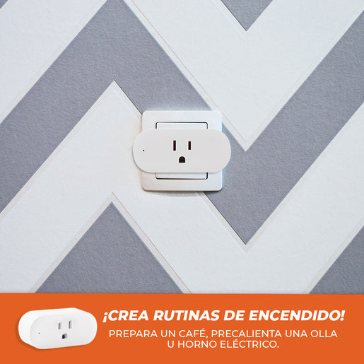 Enchufe Inteligente WiFi FORCE 1900W con Medidor de Consumo Compatible con Alexa, Google y Siri - Tecnolite Connect