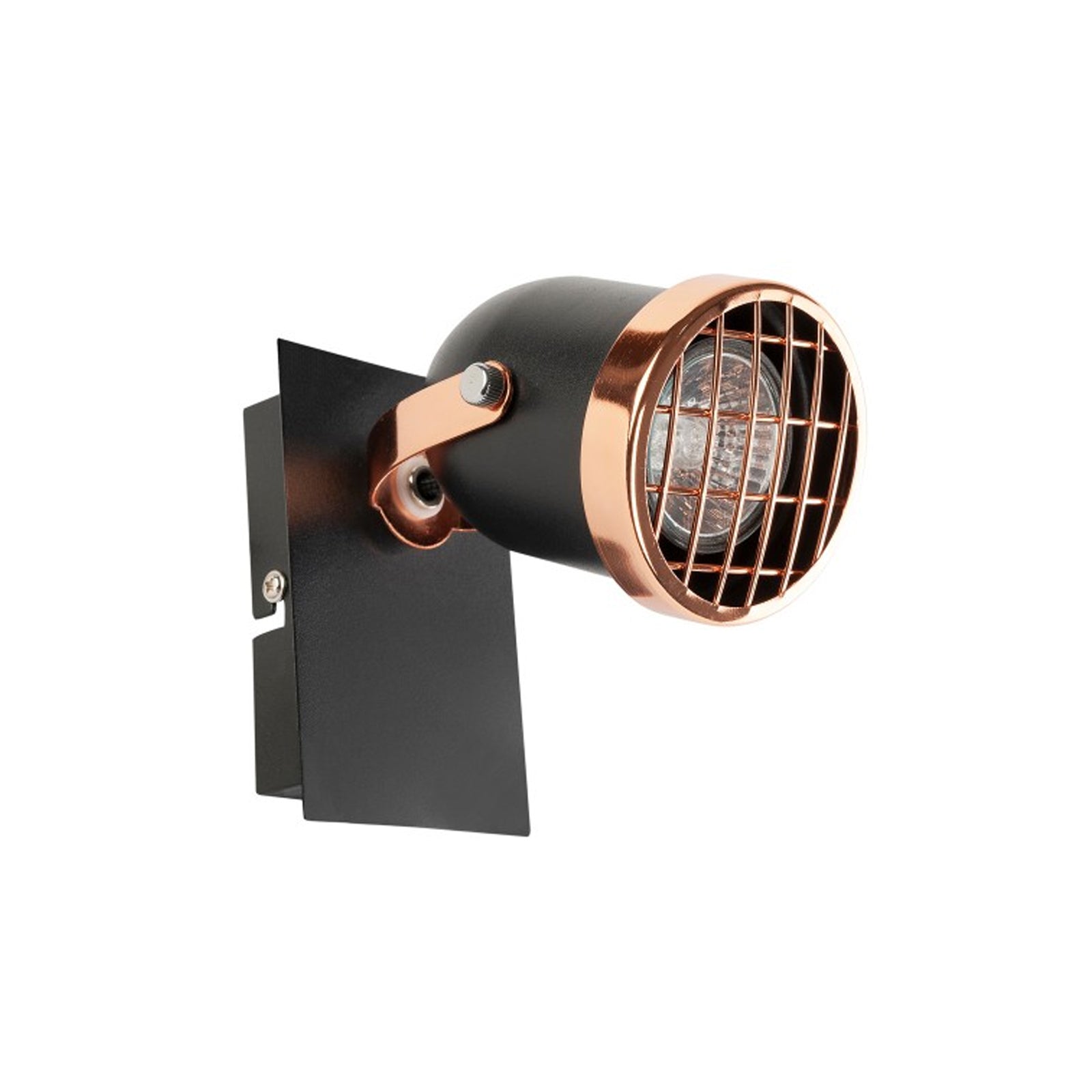 Lámpara Pared Negro/Cobre 35W 100V GU10 – Calux