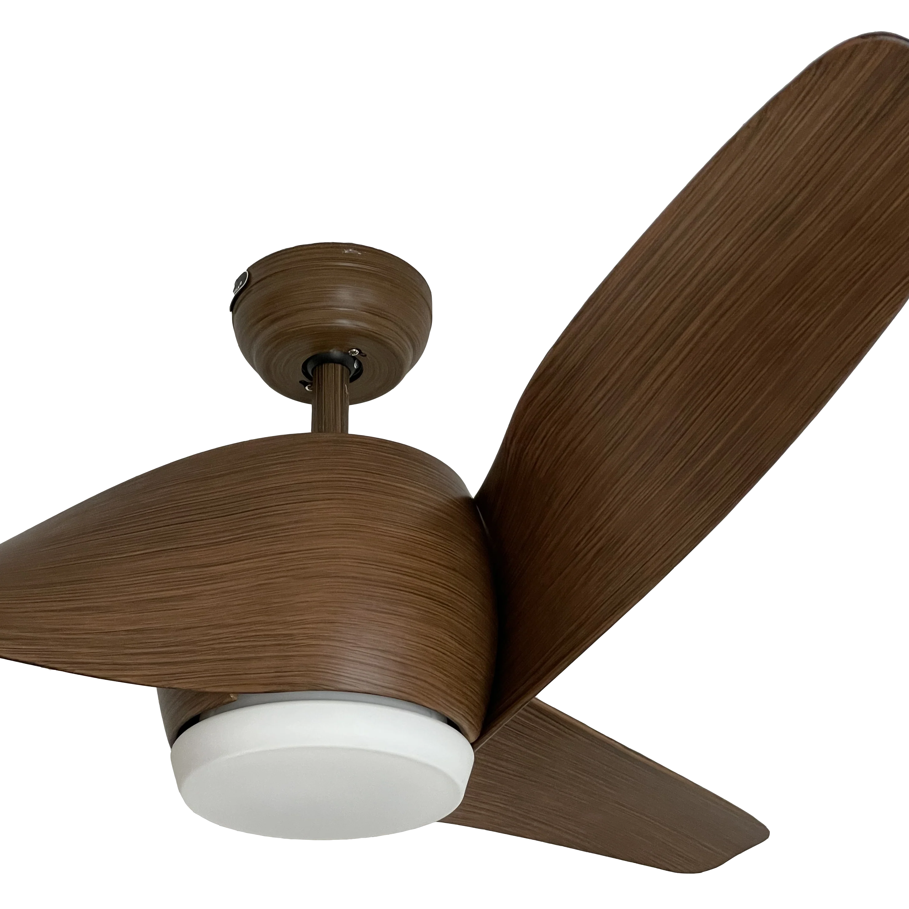 Ventilador de Techo STELA 52” Marrón con Luz LED, 3 Aspas Oblicuas y Control Remoto – Masterfan
