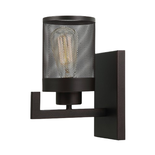 Lámpara de Pared Negra 1x60W Málaga - Comercial 2G
