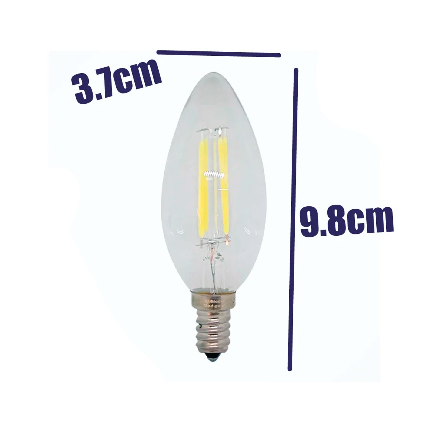 Foco Led Tipo Vela  3000K 4W 127V E-12 – LUMMI