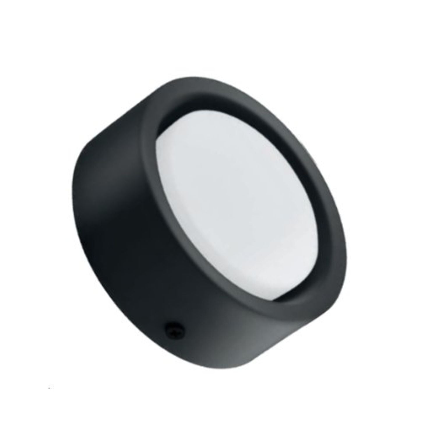 Lámpara LED Circular para Sobreponer 12W Color Negro Luz Blanca Fría 6500K - WINLED