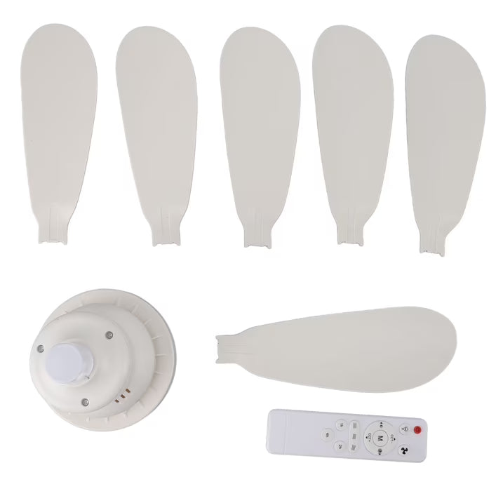 Lámpara Ventilador LED de Techo 6 Aspas 45W CCT E26 con Control Remoto - WINLED