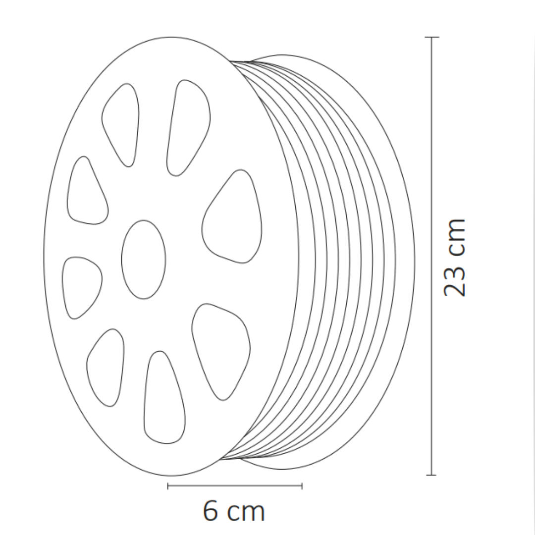 Manguera LED Doble SMD 2835 Ámbar 25M 7000 Lúmenes IP65 Exterior Atenuable - WINLED