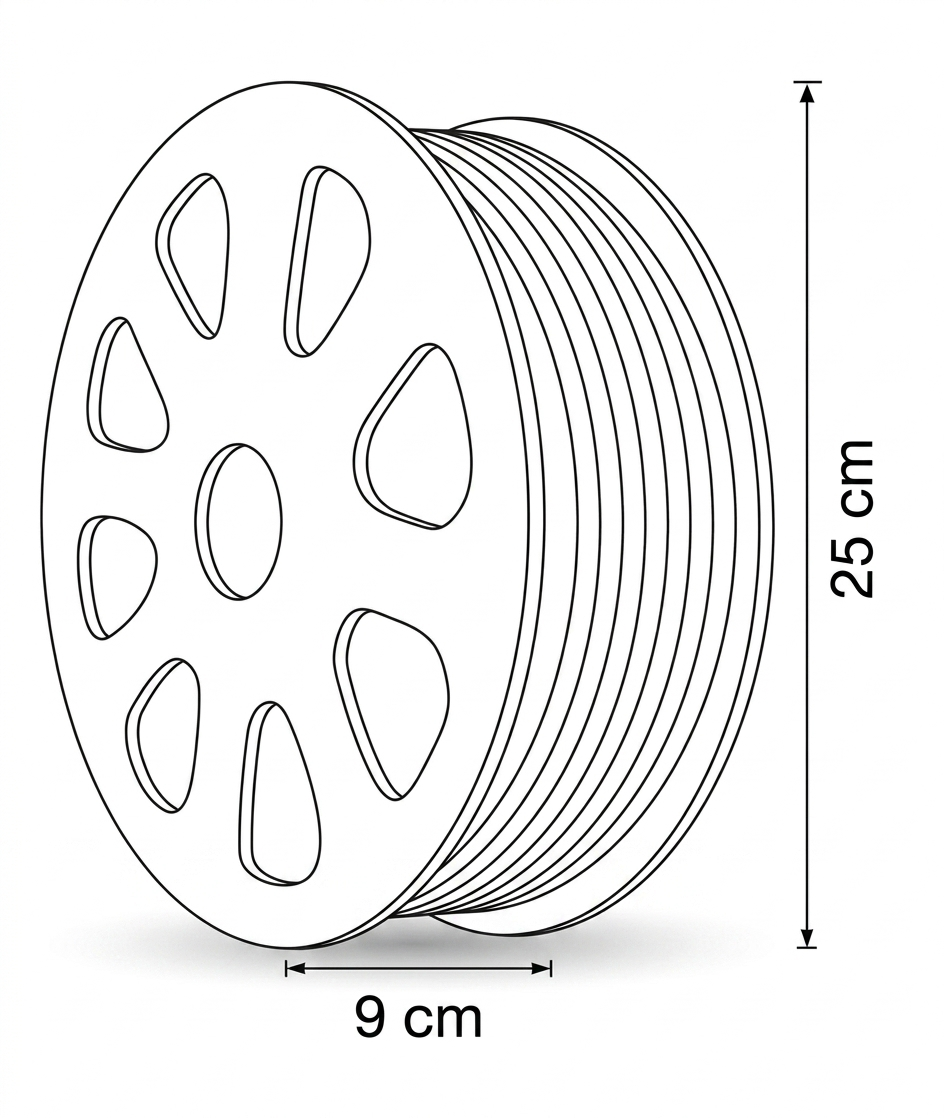 Lámpara Tira LED Continuo COB Rollo 25m 250W 4000K IP65 - WINLED