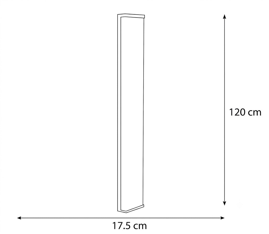 Gabinete de Sobreponer 120cm para 2 Tubos LED T8 con Cubierta Prismática -PHILCO
