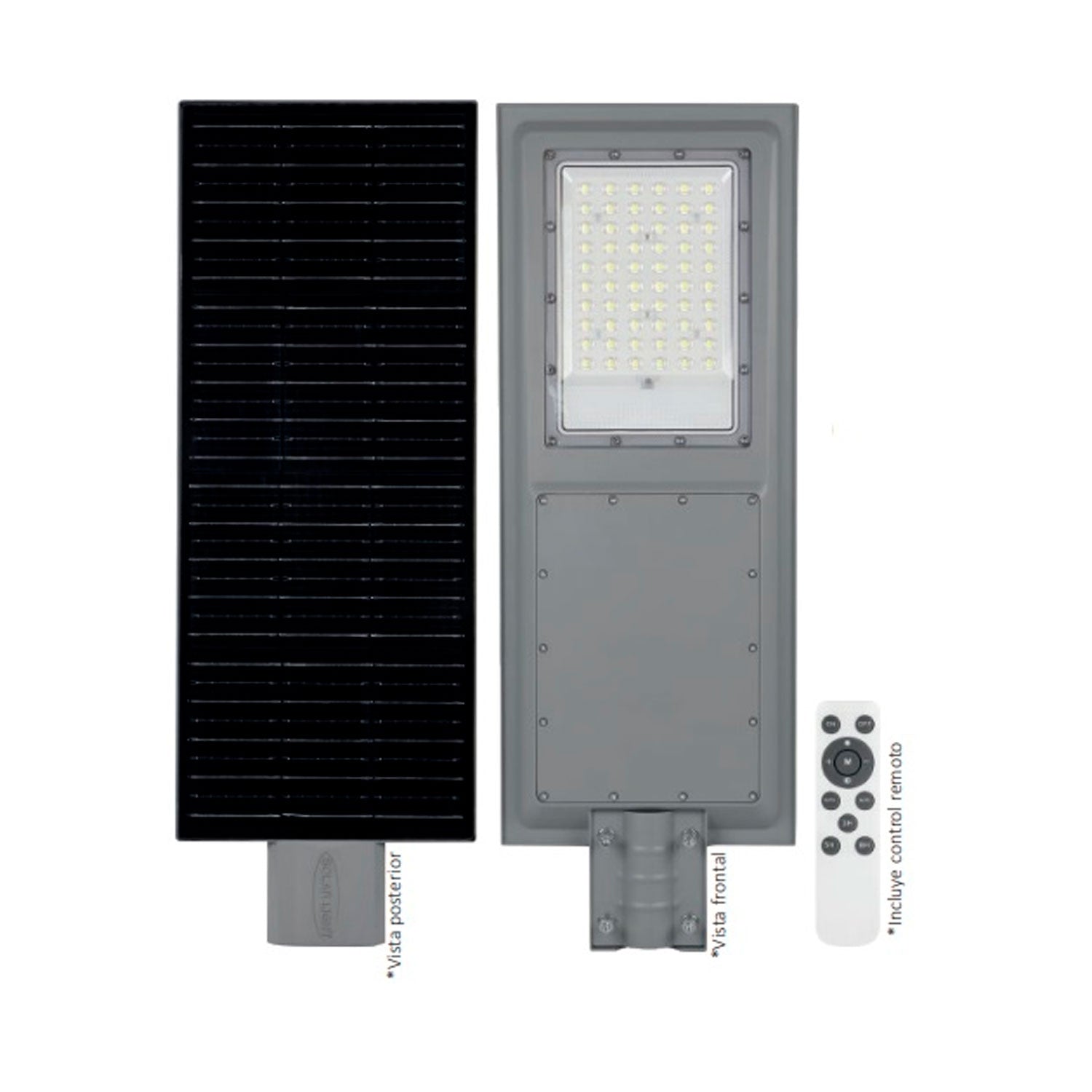 Lámpara LED Solar Calle 2500LM con Panel y Control Remoto – Artlite