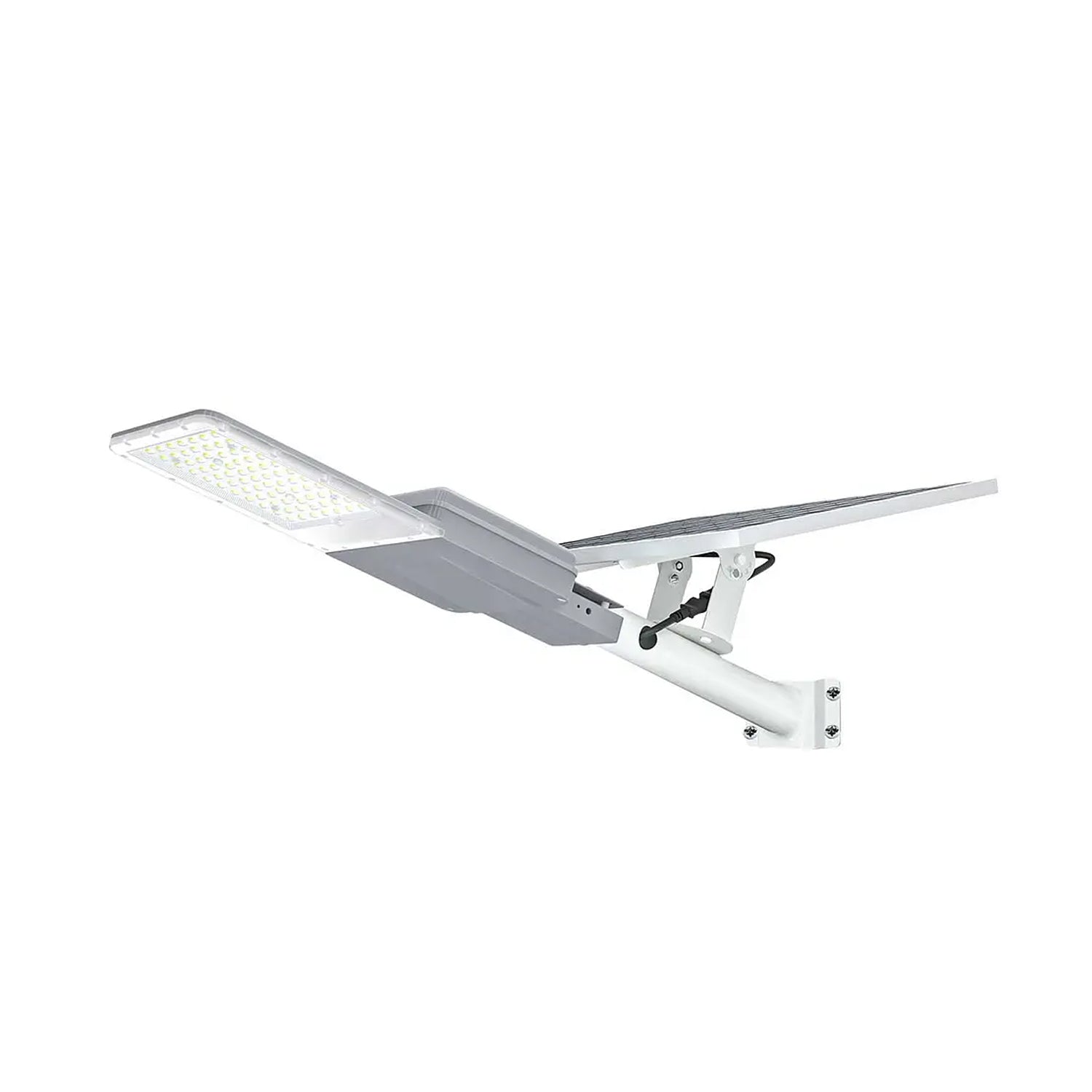 Lámpara Led De Calle Solar 3200 Lúmenes Con Panel Externo, Control y Brazo Sujetador - Artlite