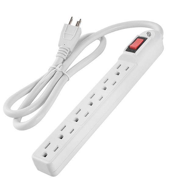 Multicontacto 6 Entradas Barra Eléctrica 15A 127V - IUSA