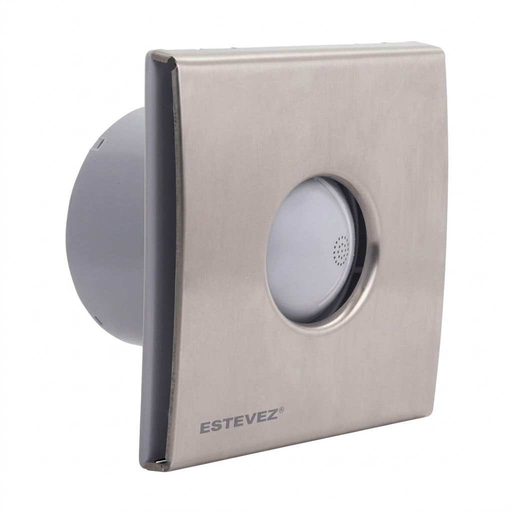 Extractor de Aire de 4 Pulgadas para Baño en Acero Inoxidable - ESTÉVEZ