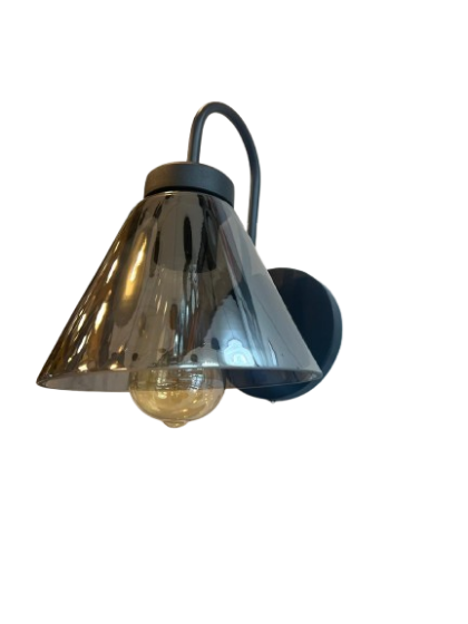 Lámpara de Pared Arbotante con Pantalla de Vidrio Soplado Degradado base negra - Maxxi