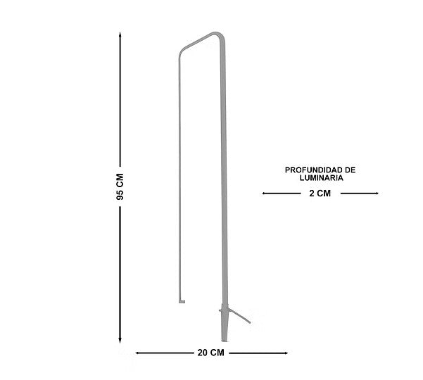 Luminaria LED Solar Door de Aluminio 3000K IP65 Negro – LUXICA