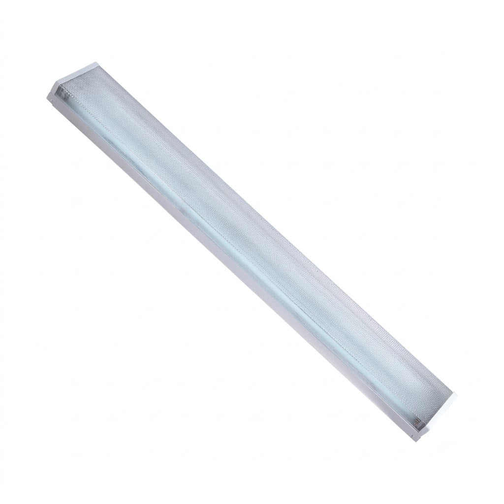 Gabinete de Sobreponer 120cm para 2 Tubos LED T8 con Cubierta Prismática -PHILCO