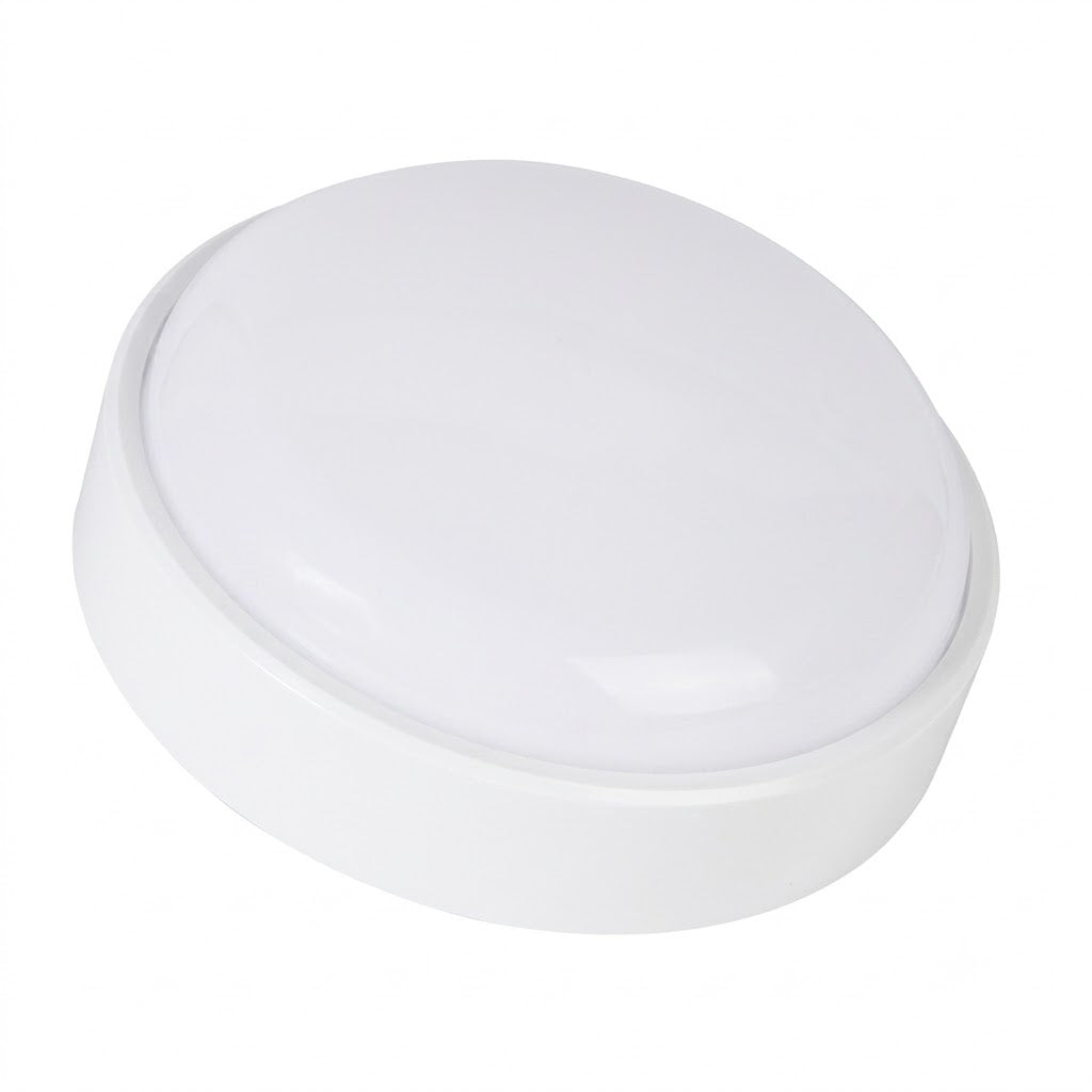 Arbotante LED Redondo 18W Luz Ajustable 3 Tonos IP65 Blanco - LUMMI