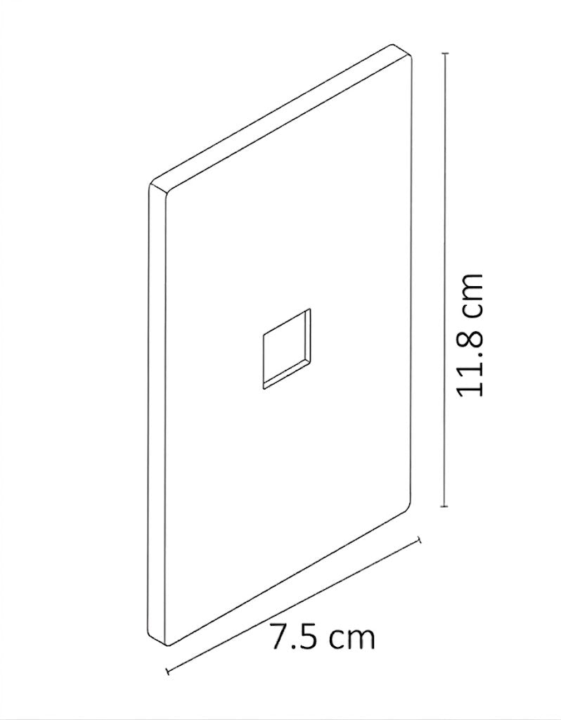 Placa para Toma Telefónica Skin Feel  Dorado – LUXURY ARTLITE