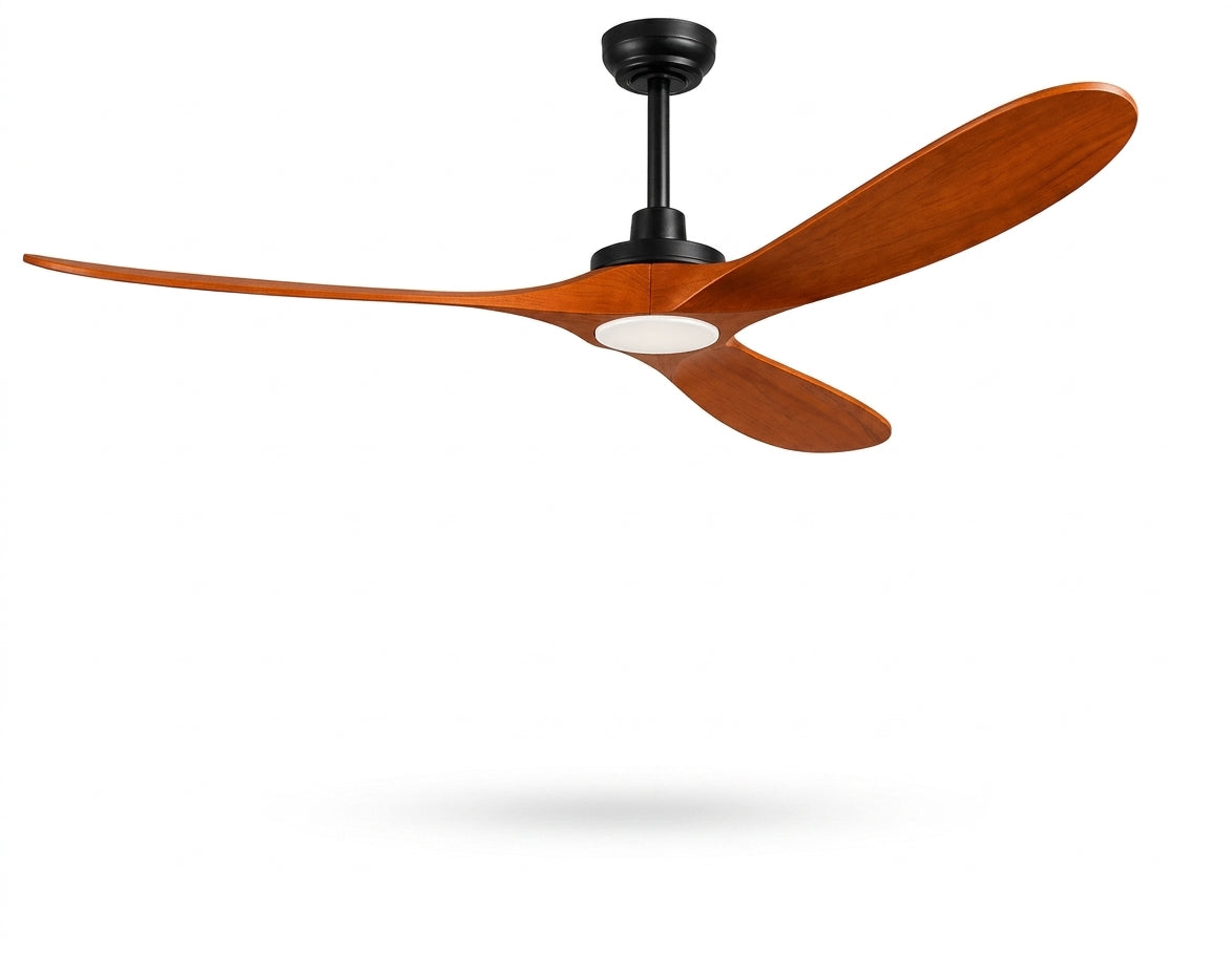 Ventilador de Techo Falcone 60" LED CCT con 3 Aspas de Madera 50W - MASTERFAN