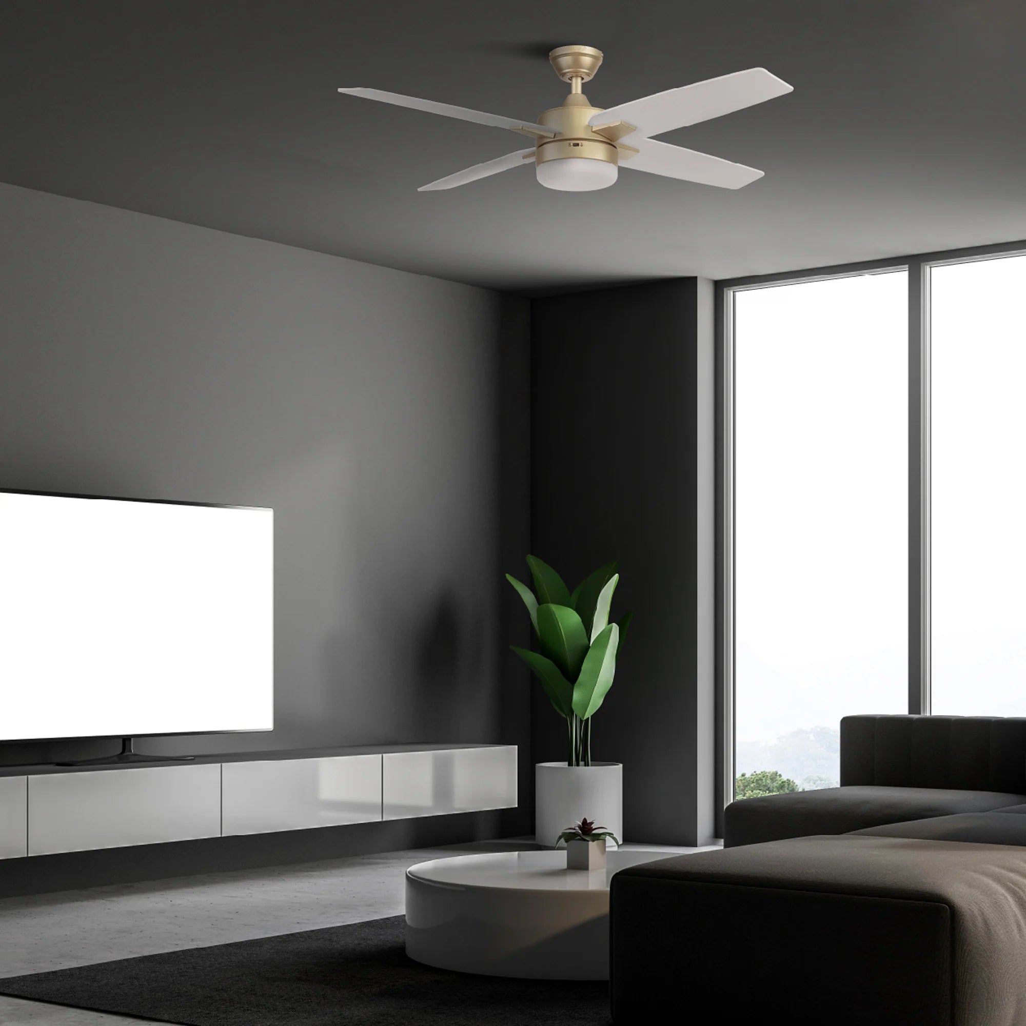 Ventilador de Techo Feria 50" con Luz 2 Vistas – Coolfan