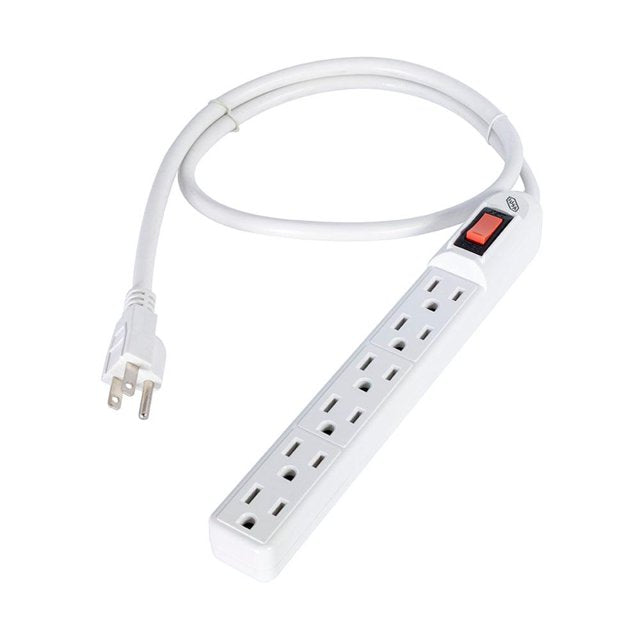 Multicontacto 6 Entradas Barra Eléctrica 15A 127V - IUSA