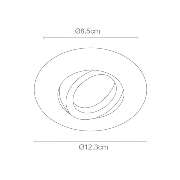 Empotrado Dirigible Halógeno Aluminio Blanco – Calux