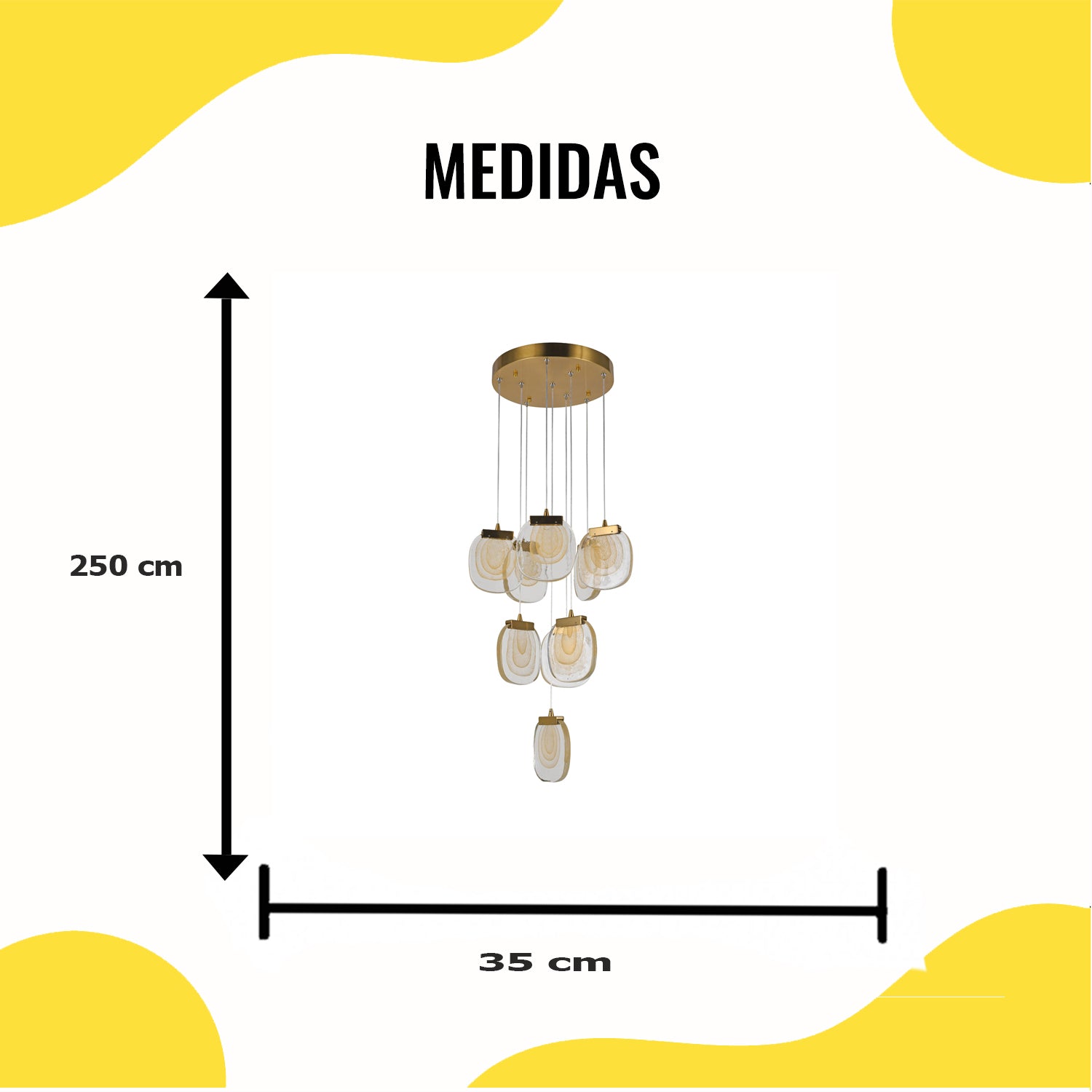 Lámpara LED Colgante Acrílico 27W – 2G