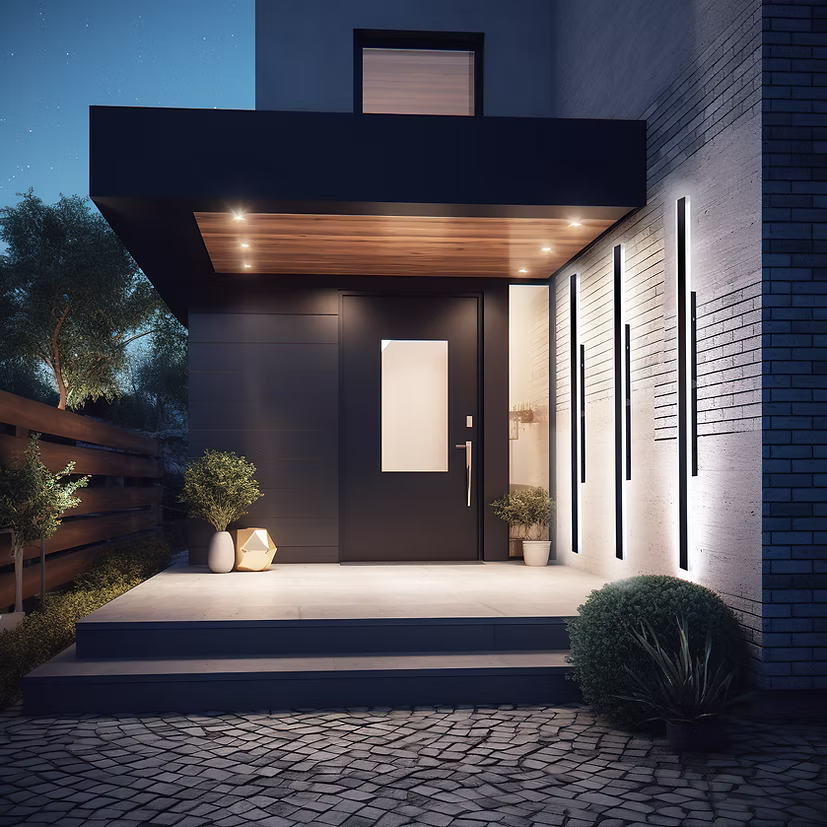 Luminaria de Pared LED Lasa 180cm 3000-4500-6000K IP65 85-265V Negro – LUXICA