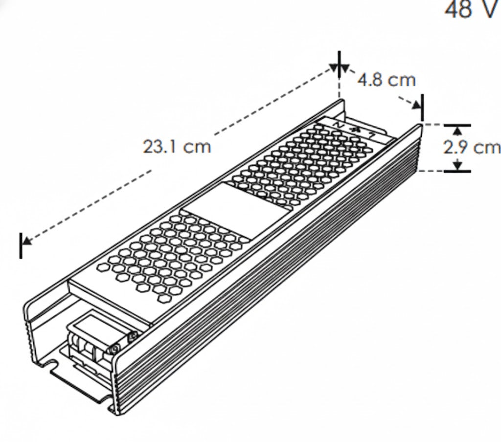 Fuente de Poder Atenuable 100W 24V - Driver Profesional ILUDA5EN1100W24  ILUMILEDS