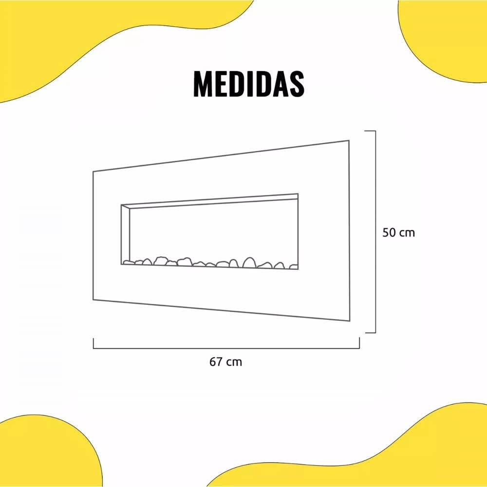 Chimenea Eléctrica LED WiFi Milán Conectividad Inteligente – Masterfan