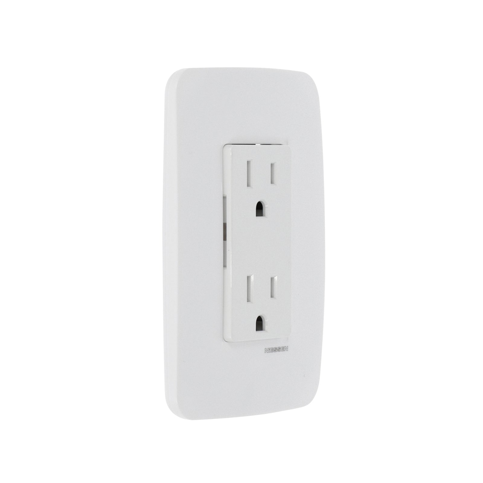 Contacto Dúplex con Placa Color Blanco - Origen Estévez