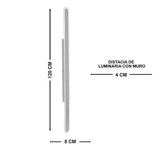 Luminaria de Pared LED Siena 3000K-6000K IP65 Hierro + Acrílico Potencia y Estilo para Interior y Exterior  – LUXICA