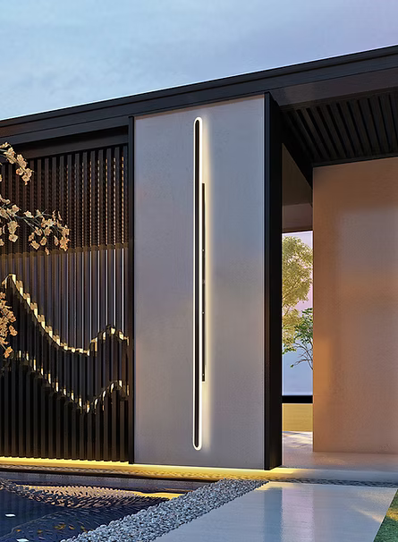 Luminaria de Pared LED Siena 200cm 3000-4500-6000K IP65 85-265V Negro –  LUXICA