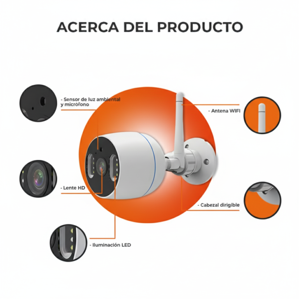 Kit de Cámaras de Seguridad WiFi – Full HD, IP65, App Móvil, Audio Bidireccional – TECNOLITE CONNECT