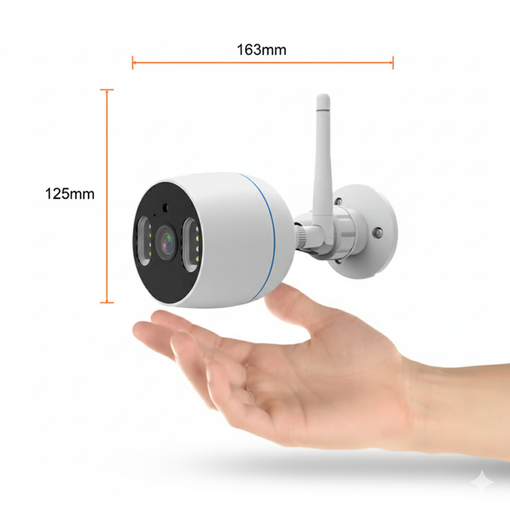 Kit de Cámaras de Seguridad WiFi – Full HD, IP65, App Móvil, Audio Bidireccional – TECNOLITE CONNECT