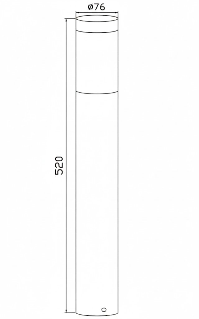 Mini Poste de Exterior Gris con Base E26 para Jardín y Terraza - ARTLITE