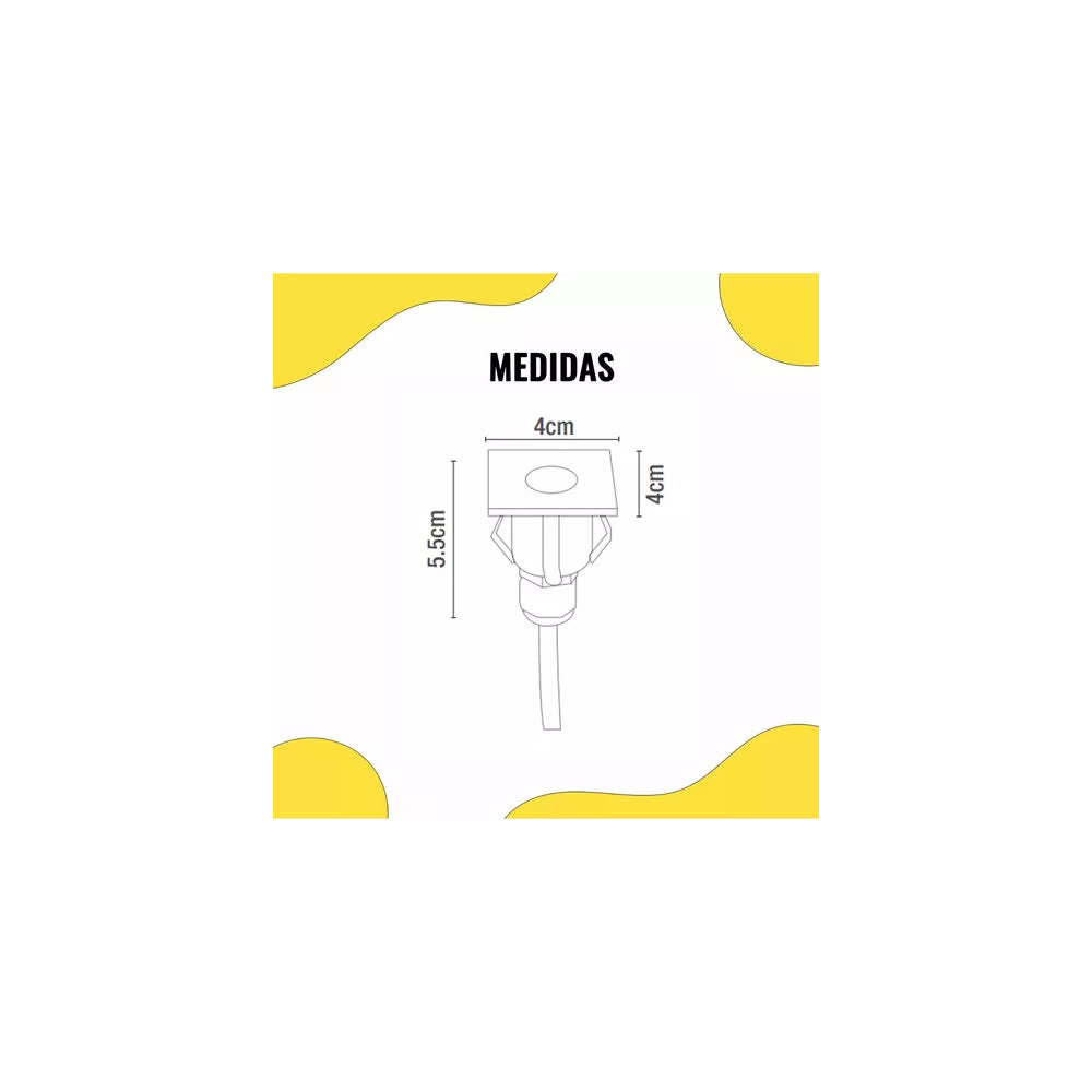 Empotrado LED de Muro 1W 3000K 100-240V Aluminio – Calux