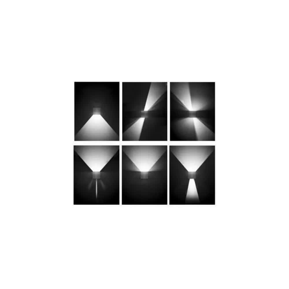 Lámpara de Pared Arbotante LED Kub 2x2W 3000K 100-240V Rojo - Estévez