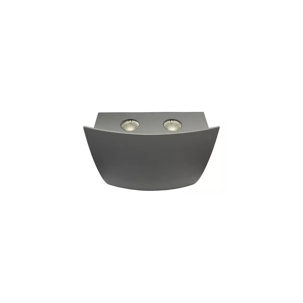 Arbotante LED 4.6W 3000K Cuadrado Gris Exterior - Estevez